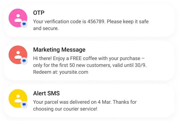 Taiwan SMS API samples: OTP, broadcast messages, and SMS marketing via MoceanAPI